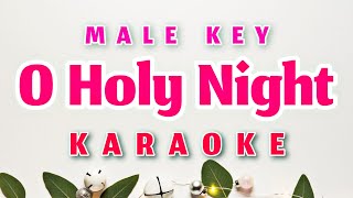 O Holy Night Karaoke Male Key  Nada Pria [upl. by Gathard]