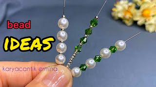 how to make easy bead bracelets [upl. by Annawot]