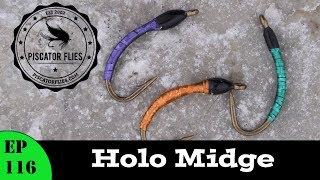 Fly tying a Holo Midge for Spring Tailwaters  Ep116 PF [upl. by Stefanac]