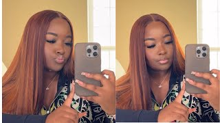 EXTREMELY DETAILED 2x6 CLOSURE WIG INSTALL  GINGER HAIR ON DARK SKIN  FT WIG DEALER [upl. by Tammie]