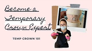 HOW TO MAKE A TEMPORARY CROWN  Easy Anterior Temporary crown Tips [upl. by Aketal896]