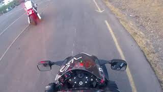 Turbo Suzuki Hayabusa Vs Kawasaki H2 Sound Track H2 wins [upl. by Niassuh]