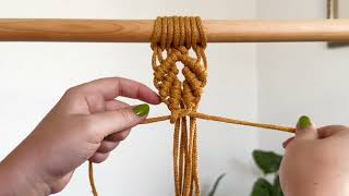 DIY Macramé Leaf Pattern Tutorial [upl. by Hsiri]