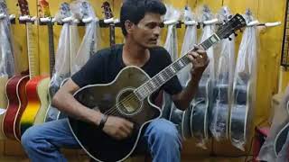 Rail Liner Oi bostite  Azam Khan  রেল লাইনের অই বস্তিতে  আযম খান  guitar cover by mahabub [upl. by Rosenzweig]