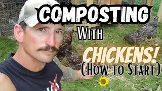 How To Start a Chicken Composting System to Get the BEST Compost [upl. by Anihpled581]