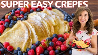 How to make Crepes  Easy Crepe Recipe [upl. by Adnopoz]