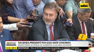 Hacienda Presentó PGN 2020 ante el Congreso [upl. by Miki87]