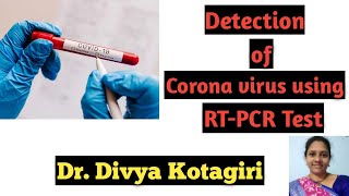 DetectionDiagnosis of corona virus using Real Time PCRcovid 19 diagnosisRTPCR testGenes amp Genus [upl. by Chara]