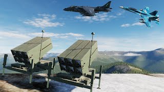 AIM120 AMRAAM Missile System Defend Air Strike  F18C F16C F14B Ground Attacks  DCS World [upl. by Ilrebma]