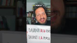 DAVANTI O DAVANTI A grammatica italiano lingua errori linguaitaliana [upl. by Czarra]