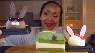 ASMR  MOUSSE CAKE MUKBANG  اصوات الاكل  اكل مووس كيك [upl. by Toddie]