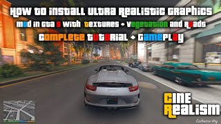 GTA V  Ultra Realistic Graphics Mod Cinerealism 3Installation Tutorial in 2024 [upl. by Pail976]