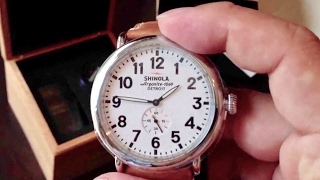 White Dial Shinola Runwell Watch Review [upl. by Ameen]