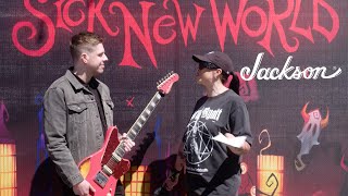 Spiritboxs Mike Stringer Interview  Jackson Guitars Live at Sick New World Festival [upl. by Nylekoorb]