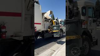 Bakersfield city garbage truck green and brown [upl. by Allimak]