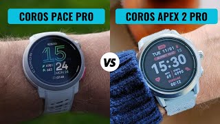 Coros Pace Pro VS COROS APEX 2 Pro [upl. by Lledor]