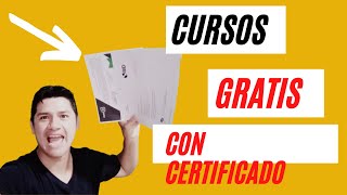 ♦️♦️CURSOS GRATUITOS con CERTIFICADO GRATIS 2024 para cualquier persona⬇️⬇️ [upl. by Cotter]