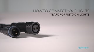 How to Connect Ultimate Connect Festoon Lights  Lights4fun [upl. by Odnalo]