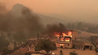 Aerial views of Southern California wildfires [upl. by Lisa]