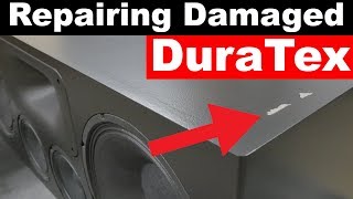 How To Repair Damaged DuraTex Speaker Coating [upl. by Hewart]