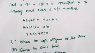 Analysis of clocked sequential circuit based on problem in Tamil [upl. by Htebzile316]