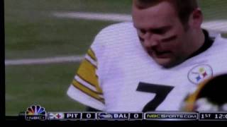 Ben Roethlisberger Broken Nose Against the Ravens and Haloti Ngata [upl. by Darrin]