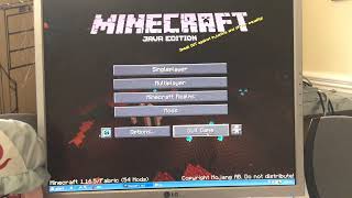 Playing Minecraft 1165 on Windows 98 on Real Hardware [upl. by Ofelia]