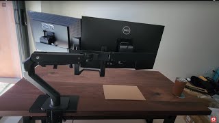 Ergotron HX Desk Dual monitor arm with handle [upl. by Eletnahs342]