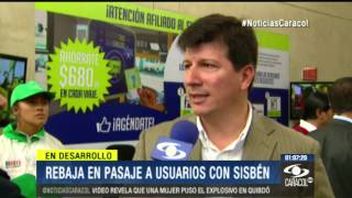 Pasaje de TransMilenio para usuarios del Sisbén 1 será de 1020 en hora pico  27 de Febrero 2014 [upl. by Naihs]