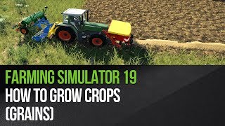 Farming Simulator 19  How to grow crops grains [upl. by Hooge71]