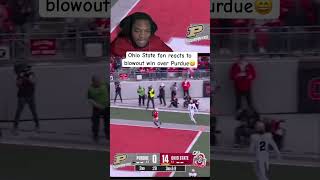 Ohio State fan reacts to their blowout win over Purdue Boilermakers [upl. by Tarton383]