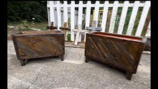 DIY Pallet Cross amp Planter Box Pt 2 [upl. by Waldack]