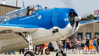 TBM Avenger Mass Launch and Flybys  TBM Avenger Reunion 2022 [upl. by Seugram]