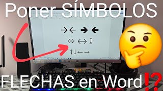 🔀✍ Como HACER SÍMBOLOS de FLECHAS en WORD con el TECLADO FÁCIL y RÁPIDO [upl. by Neira]