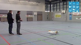 LEONARD VOSS GERMANY SINGLE FLIGHT DEUTSCHE MEISTERSCHAFT INDOOR KUNSTFLUG F3P DAEC 2015 [upl. by Rojas]