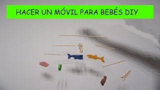 DIY 👶 MÓVIL para BEBÉS con madera de PALETS 👶 [upl. by Sseb88]