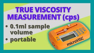 ViscosityViscometer RHEOSENSE microVISC™ Viscometer [upl. by Dhumma]