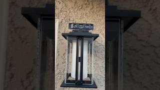 Costco Lutec Outdoor Lantern 💡 fyp install parati foryou shorts diy diyprojects easy like [upl. by Pesvoh]