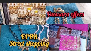 KPHB Street Shopping Dussehra Deals  Street shopping Hyderabad [upl. by Enidlarej]