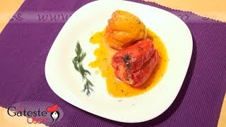 Reteta de Ardei umpluti cu Carne tocata si Orez [upl. by Sarilda]