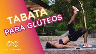 Como empinar o bumbum em 4 minutos  Tabata para glúteos Carol Borba [upl. by Yecies]