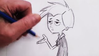 How To Draw Funny Cartoon Posture Step by Step [upl. by Melvena]