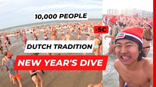 New Year’s Dive  Nieuwjaarsduik  The Dutch New Year Tradition [upl. by Marjory]