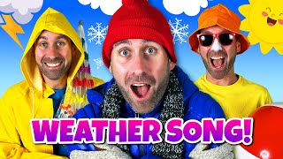 🌤️ The Weather Song  Learn Weather for Kids  Mooseclumps [upl. by Lat]