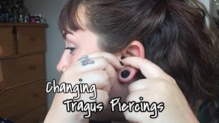 Changing Piercings Tragus [upl. by Zoe875]