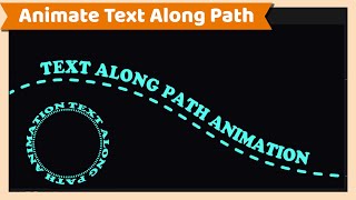 After Effects Tutorial  How to Animate Text Along Path [upl. by Enttirb]