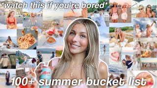 100 things to do when youre bored this summer  ULTIMATE quotthat girlquot BUCKET LIST 2024 [upl. by Hirz]