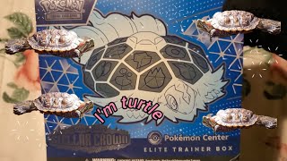 Pokemon Center Stellar Crown ETB Opening Can we pull the turtle card 🐢 pokemon pokemoncards [upl. by Korry]