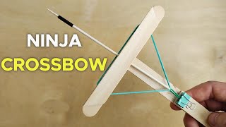 How to Make a Unique and Simple Crossbow  DIY [upl. by Llerdnek]