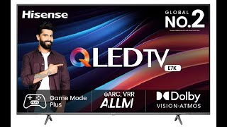 Hisense 164 cm 65 inches 4K Ultra HD Smart QLED TV 65E7K [upl. by Ak]